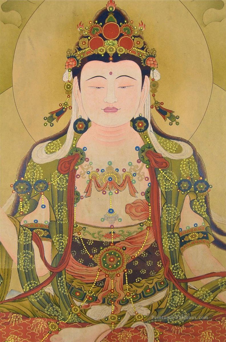 Bouddha Bouddhisme chinois Peintures à l'huile